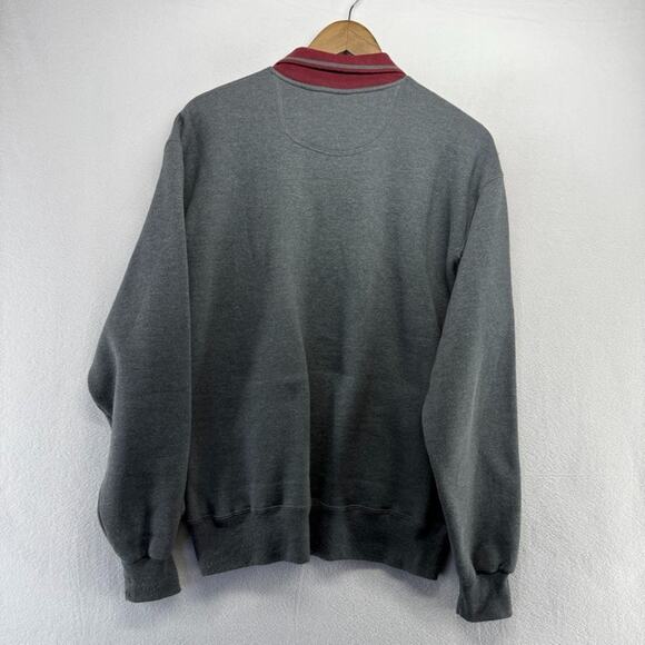 Vintage Russell Athletic Sweatshirt men's Medium Gary 1/2 Half Zip Pullover 90s - Picture 8 of 8
